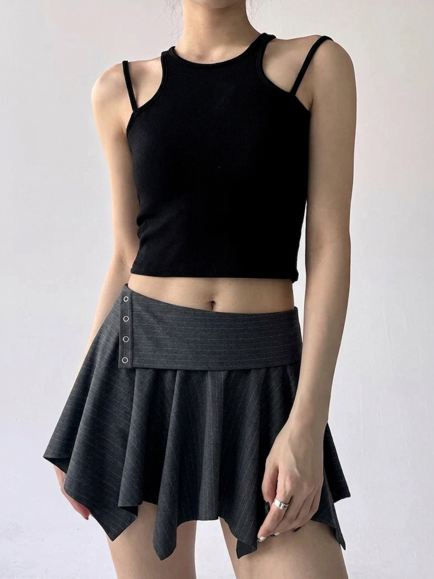 Halo Pinstripe Skirt