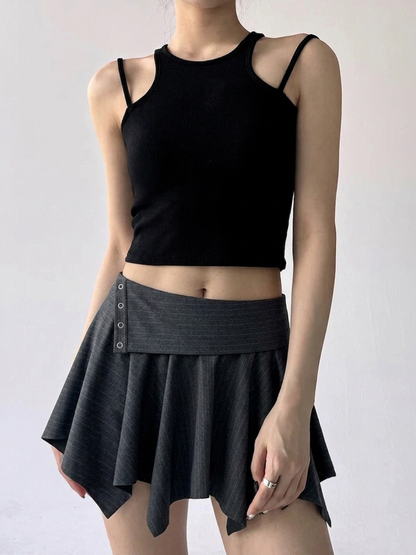 Halo Pinstripe Skirt