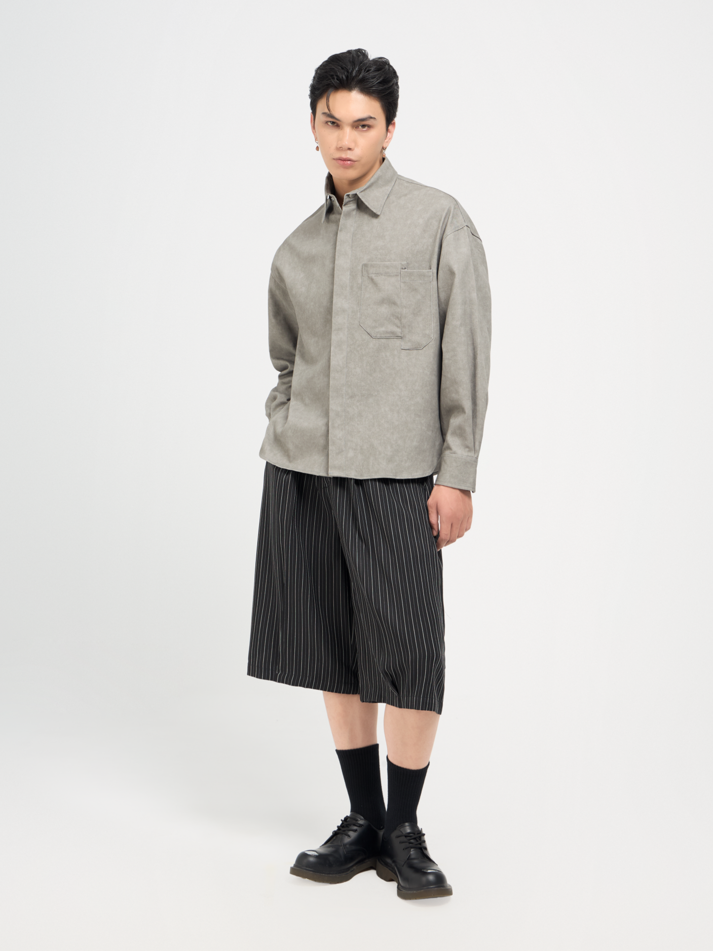Pinstripe Shorts