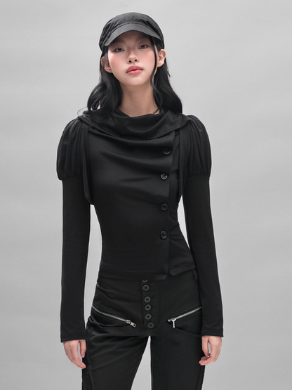 Diagonal Drape Top