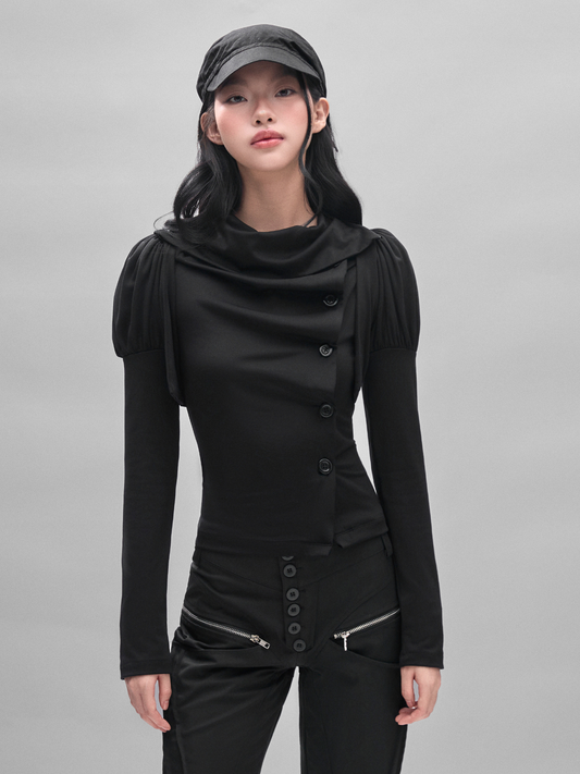 Diagonal Drape Top