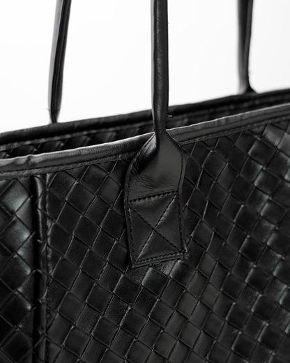 Faux Woven Leather Bag