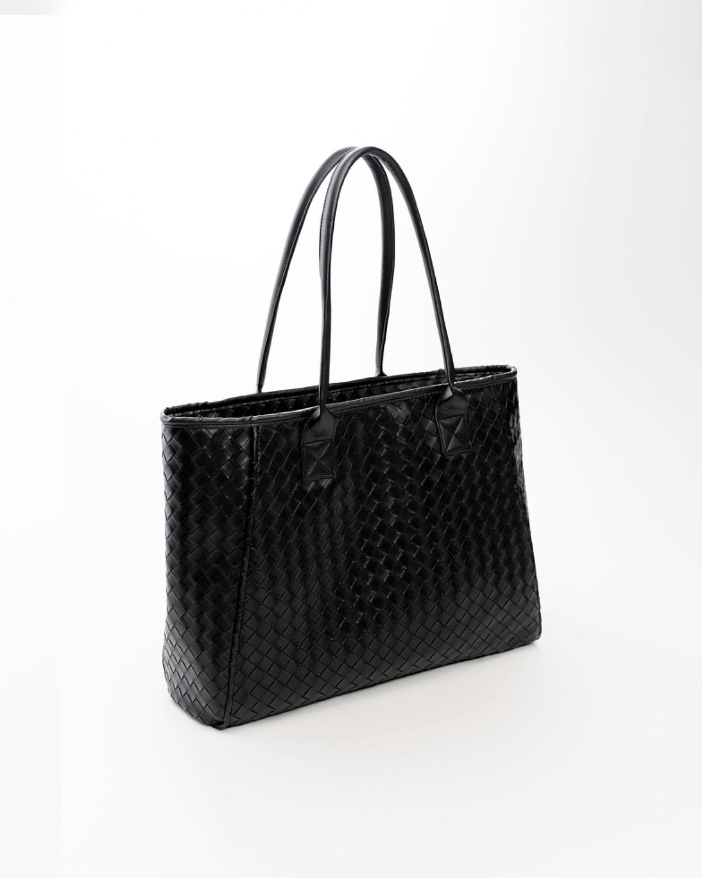 Faux Woven Leather Bag