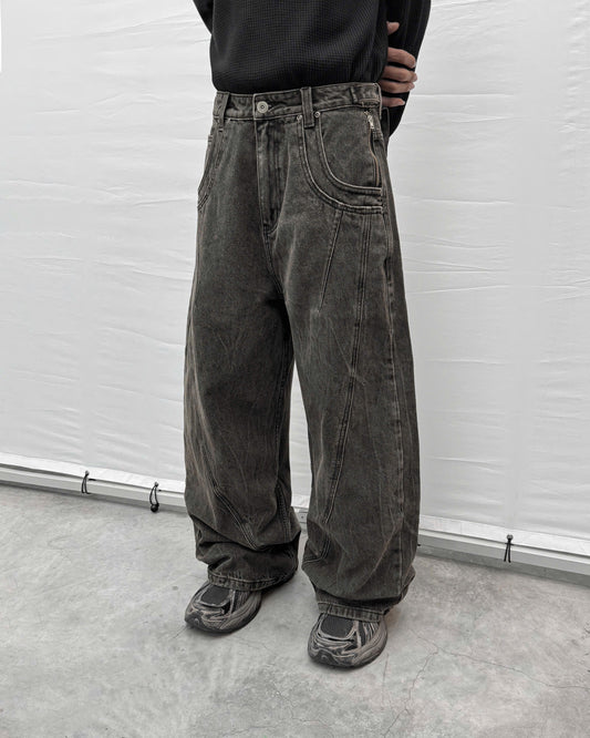 Scar Washed Denim Pants
