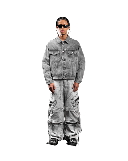 IVANKOV OVERSIZED WASHED DENIM JACKET