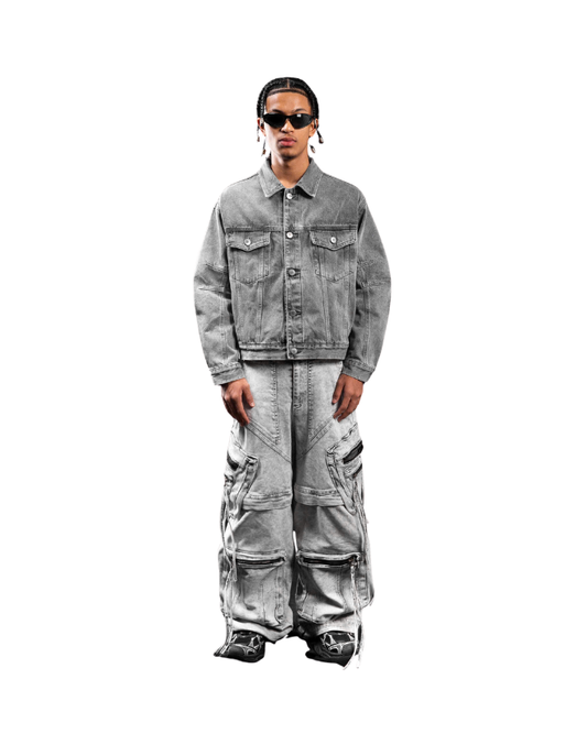 IVANKOV OVERSIZED WASHED DENIM JACKET