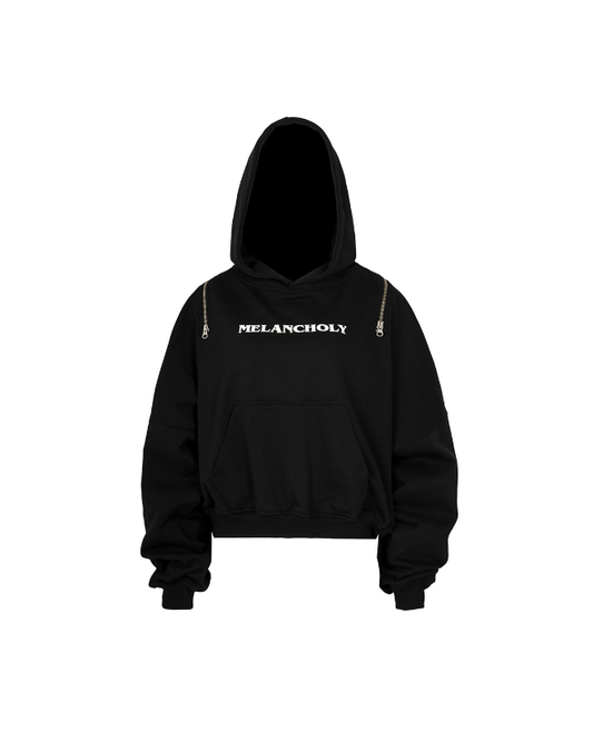 MELANCHOLY MELANIE HOODIE - Black