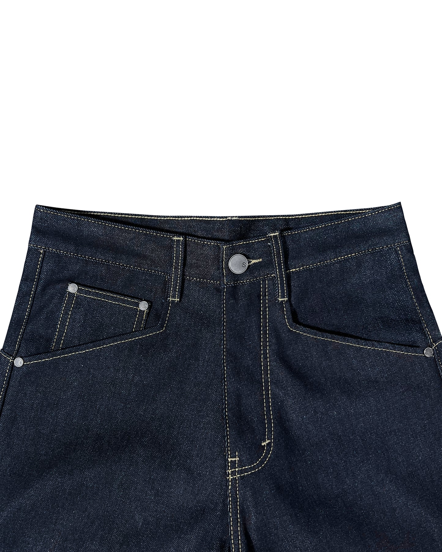 Loose Fit Raw Denim Pants