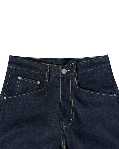 Loose Fit Raw Denim Pants