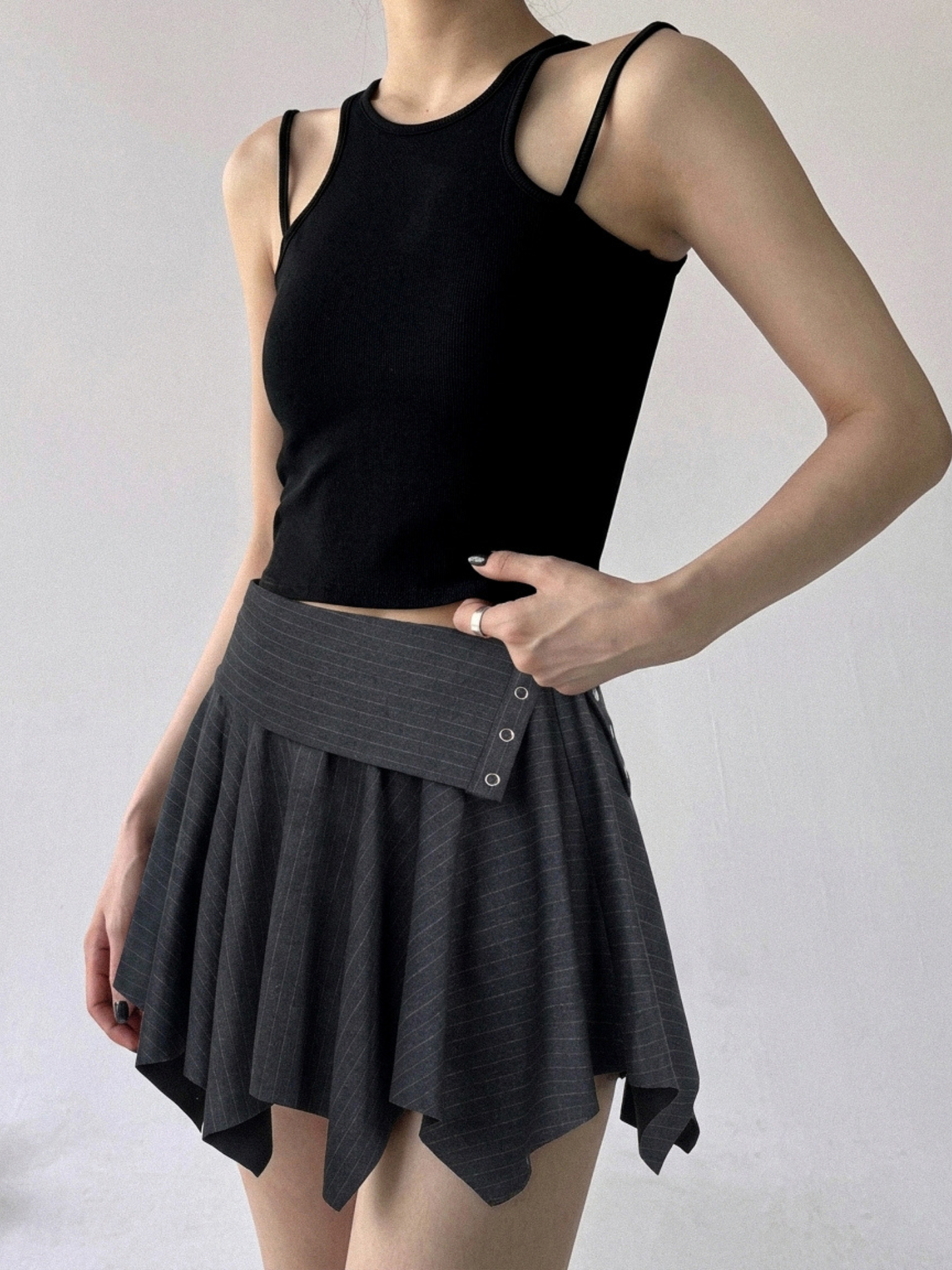 Halo Pinstripe Skirt