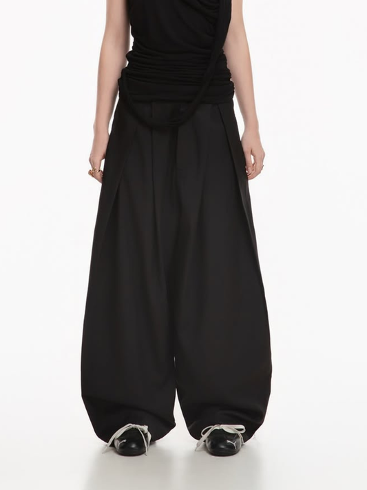 Lunar Pleated Wide Pants