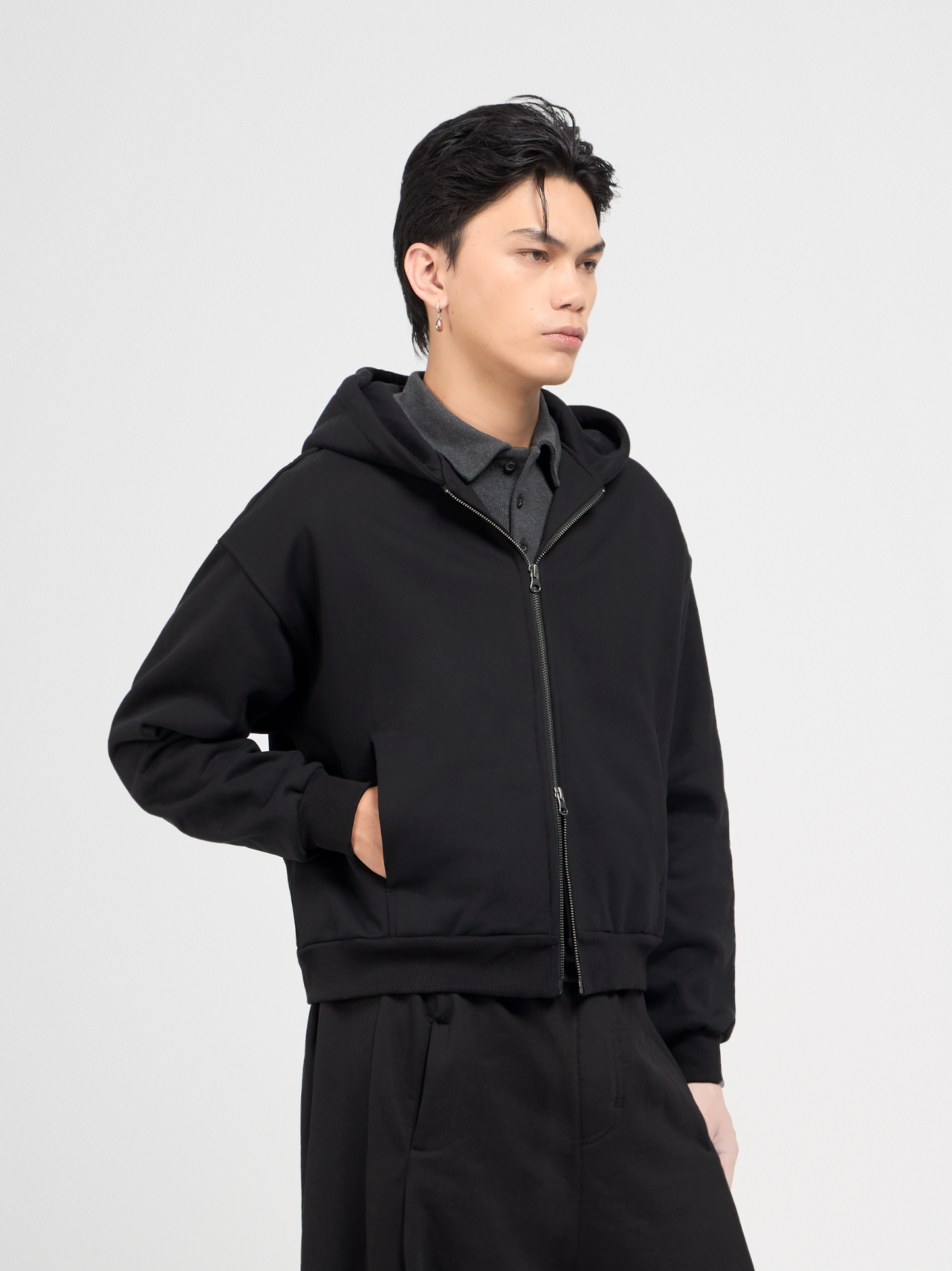 Blank Zipper Hoodie
