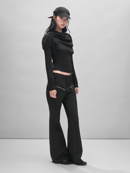 Arc Zip Flared Pants