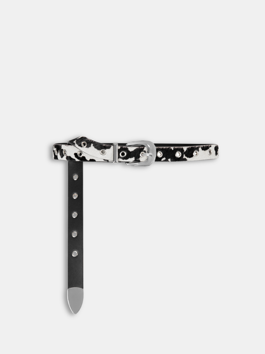 Fur Cow Leather Belt