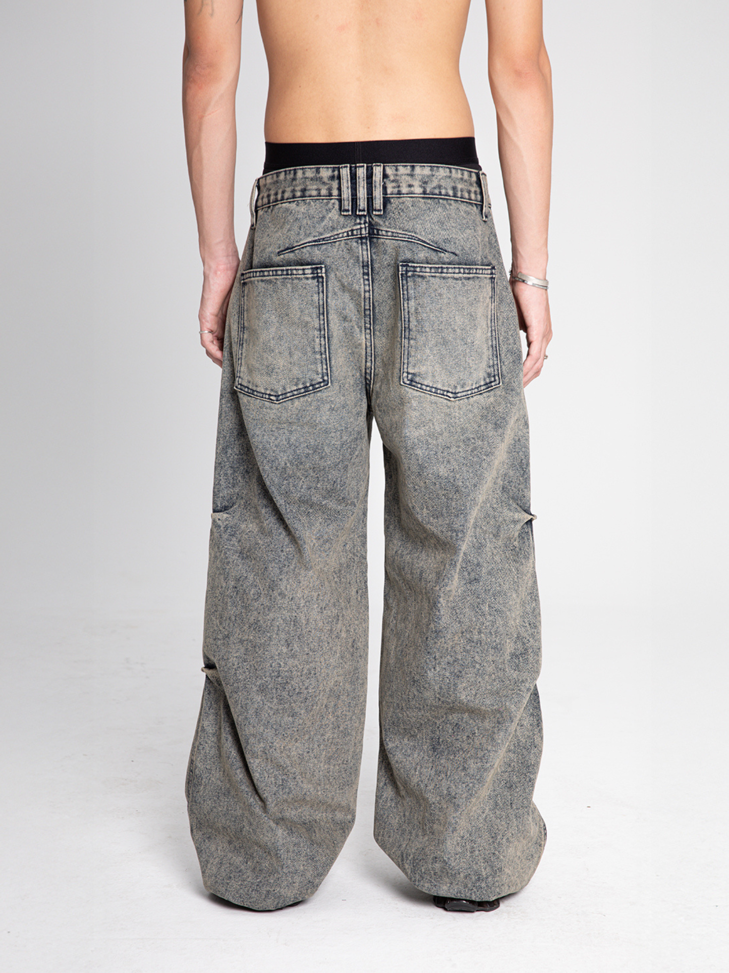 Crepo Denim Pants