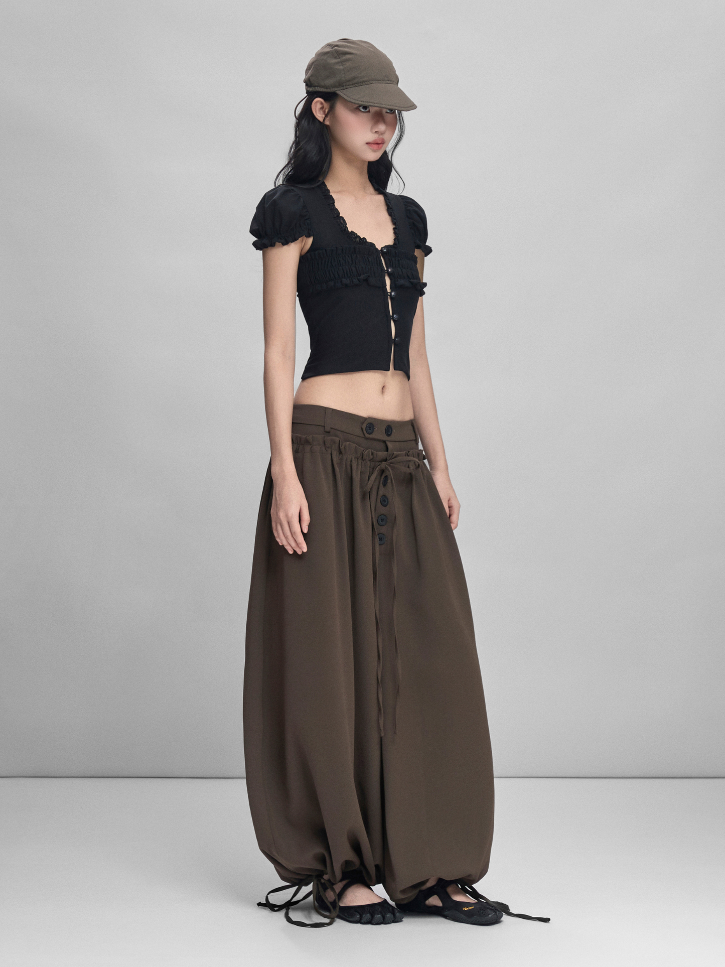 Kaelis Ruched Balloon Pants