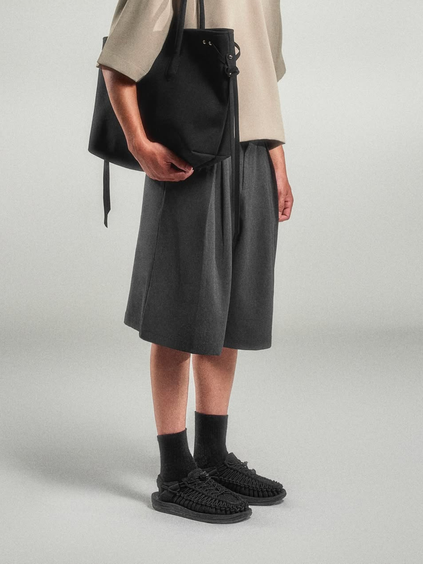 Pleated Baggy Short