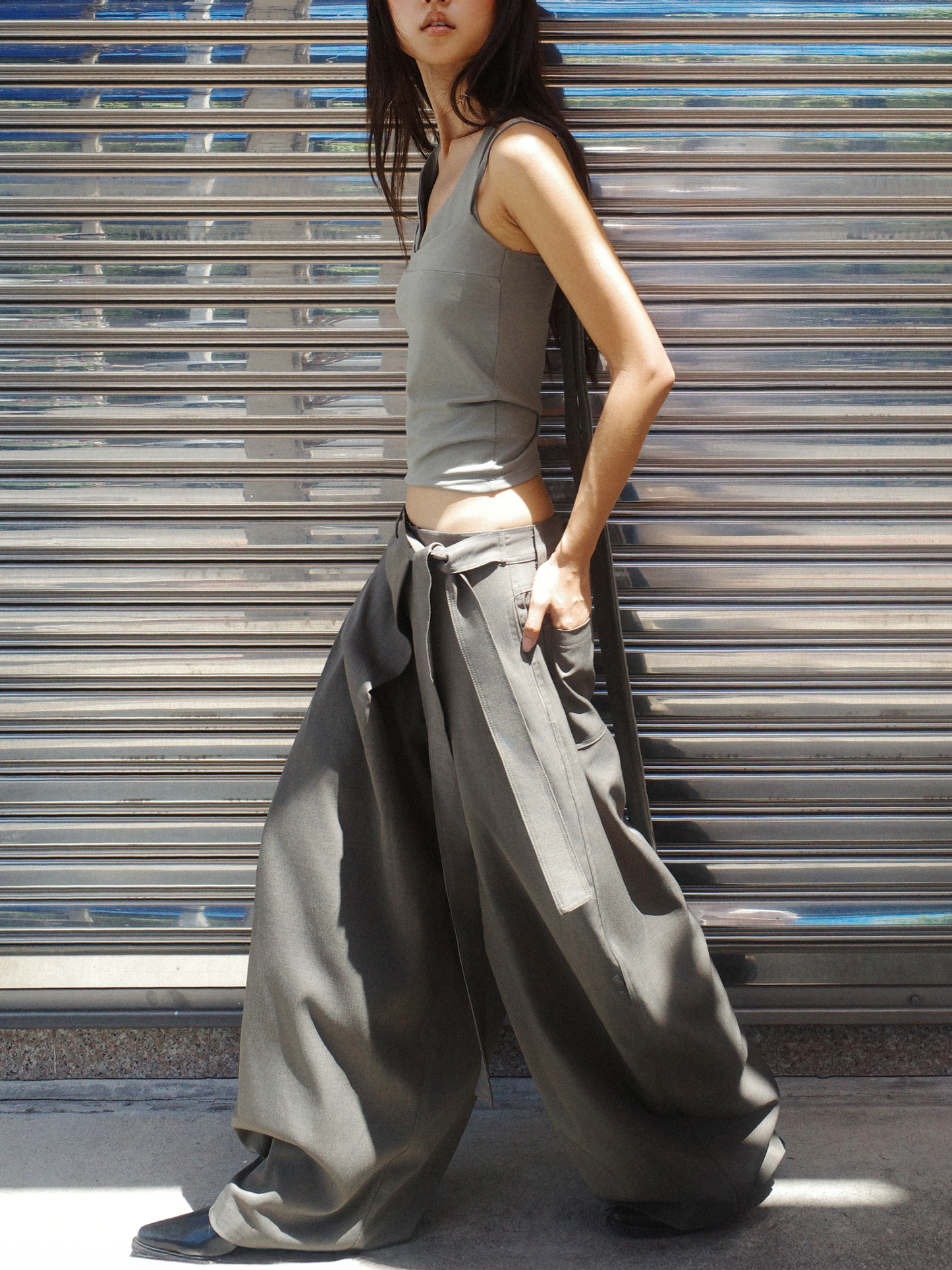 Loren Pleat Trousers