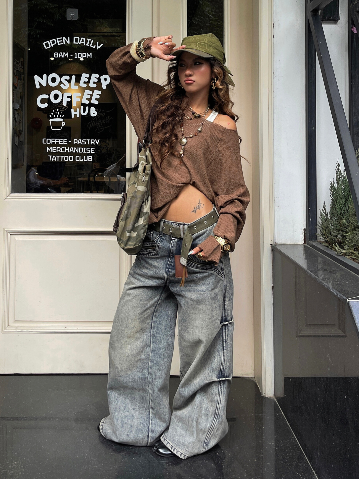 Crepo Denim Pants