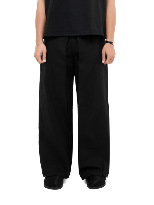 Big Pleat Kaki Pants
