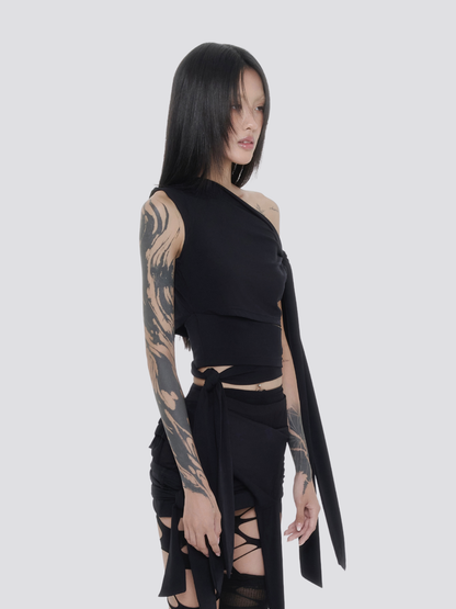 Muse Shoulder Tie Top