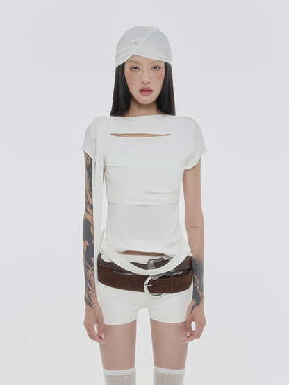 Graped Strap T-Shirt
