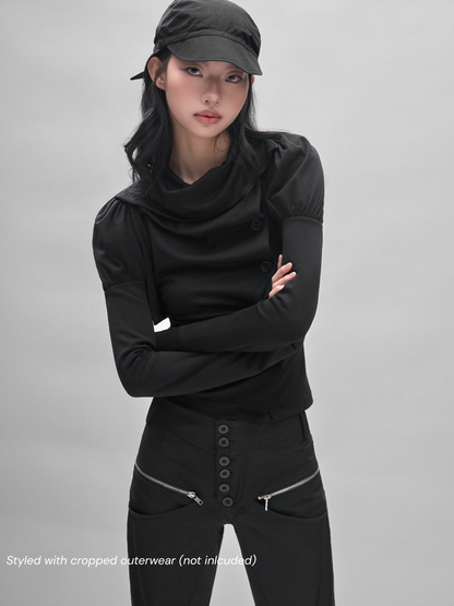 Diagonal Drape Top