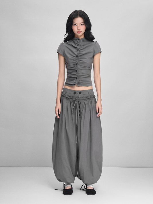 Kaelis Ruched Balloon Pants