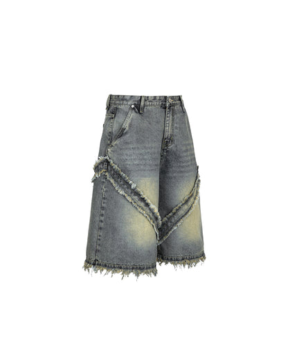 Fray Edge Denim Jorts