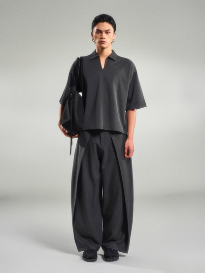 Flap Wide Trousers