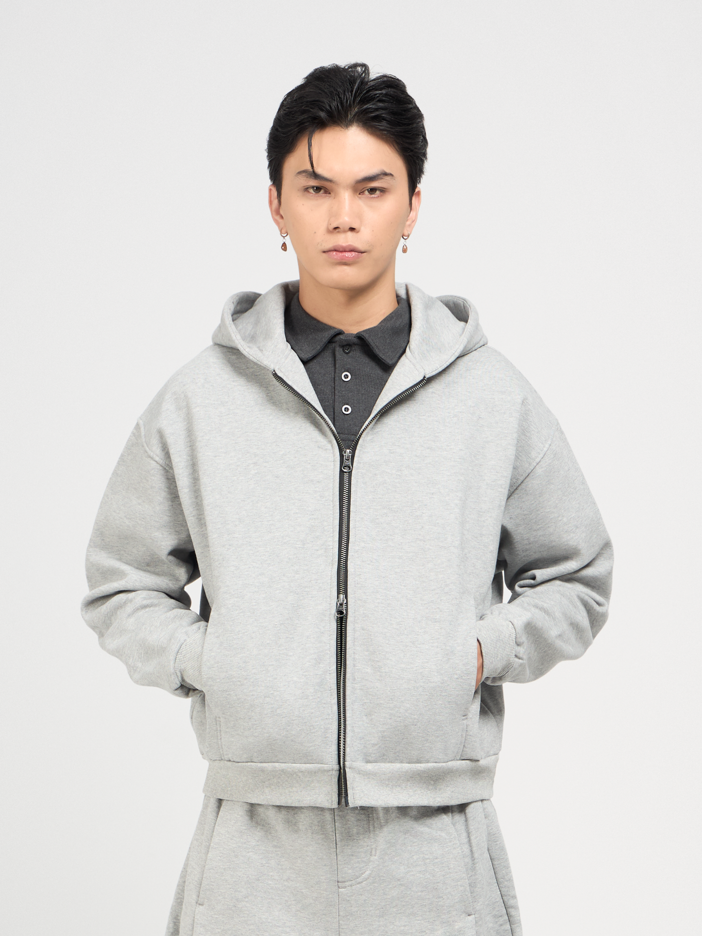 Blank Zipper Hoodie