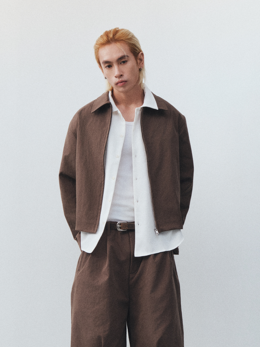 Boxy Khaki Jacket