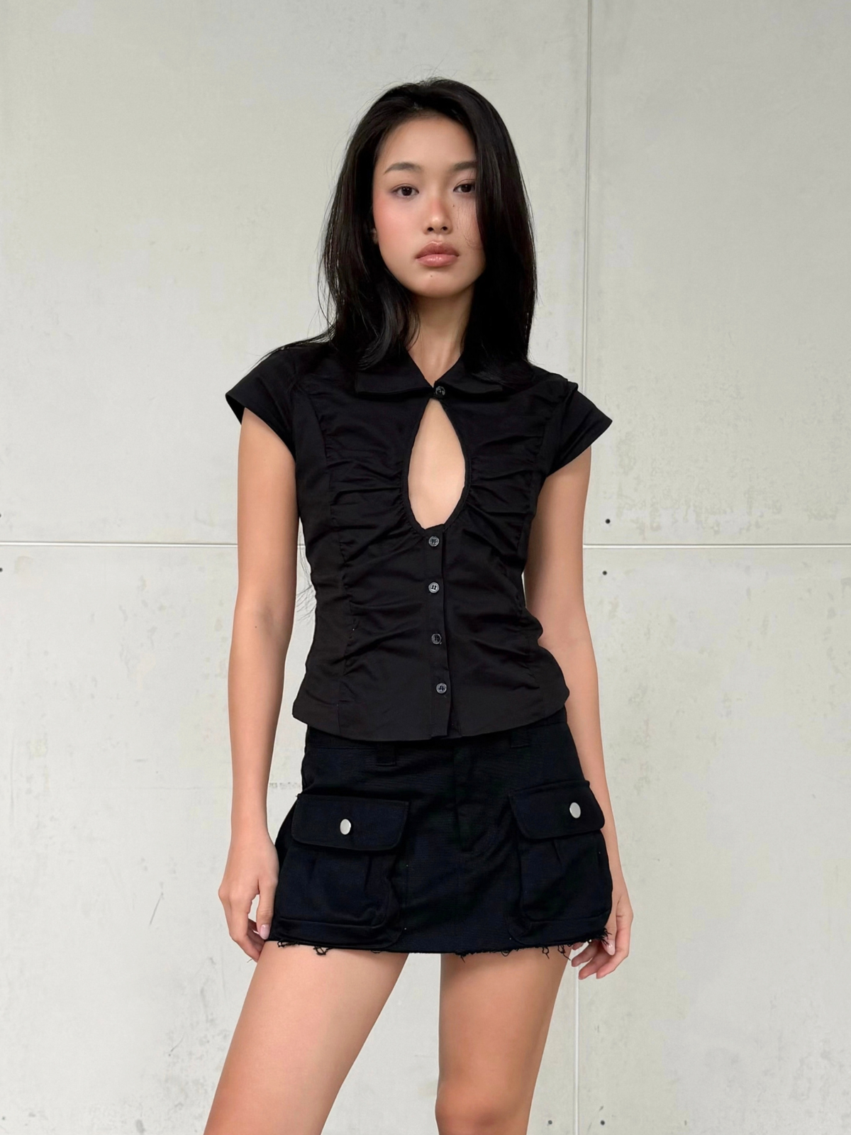 Velin Crinch Top