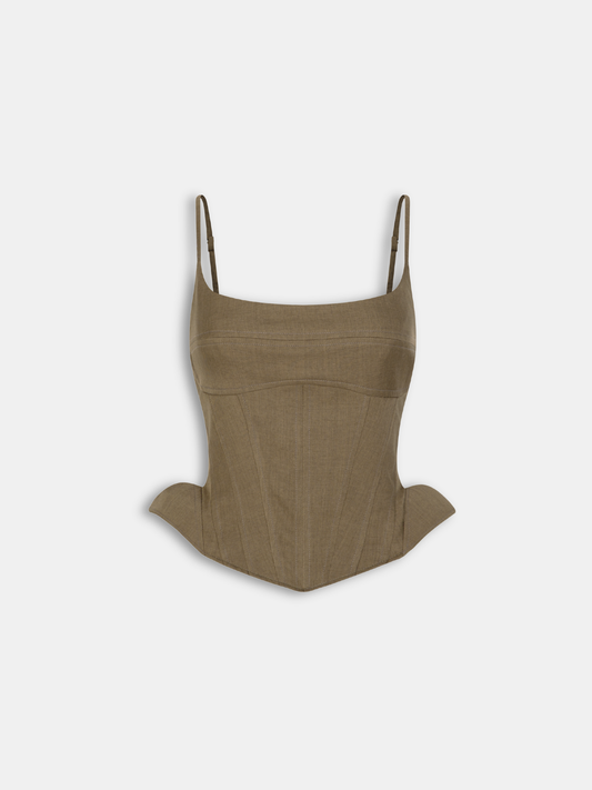 Velour Sculpt Top
