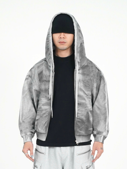 Dirty Grey Wash Hoodie