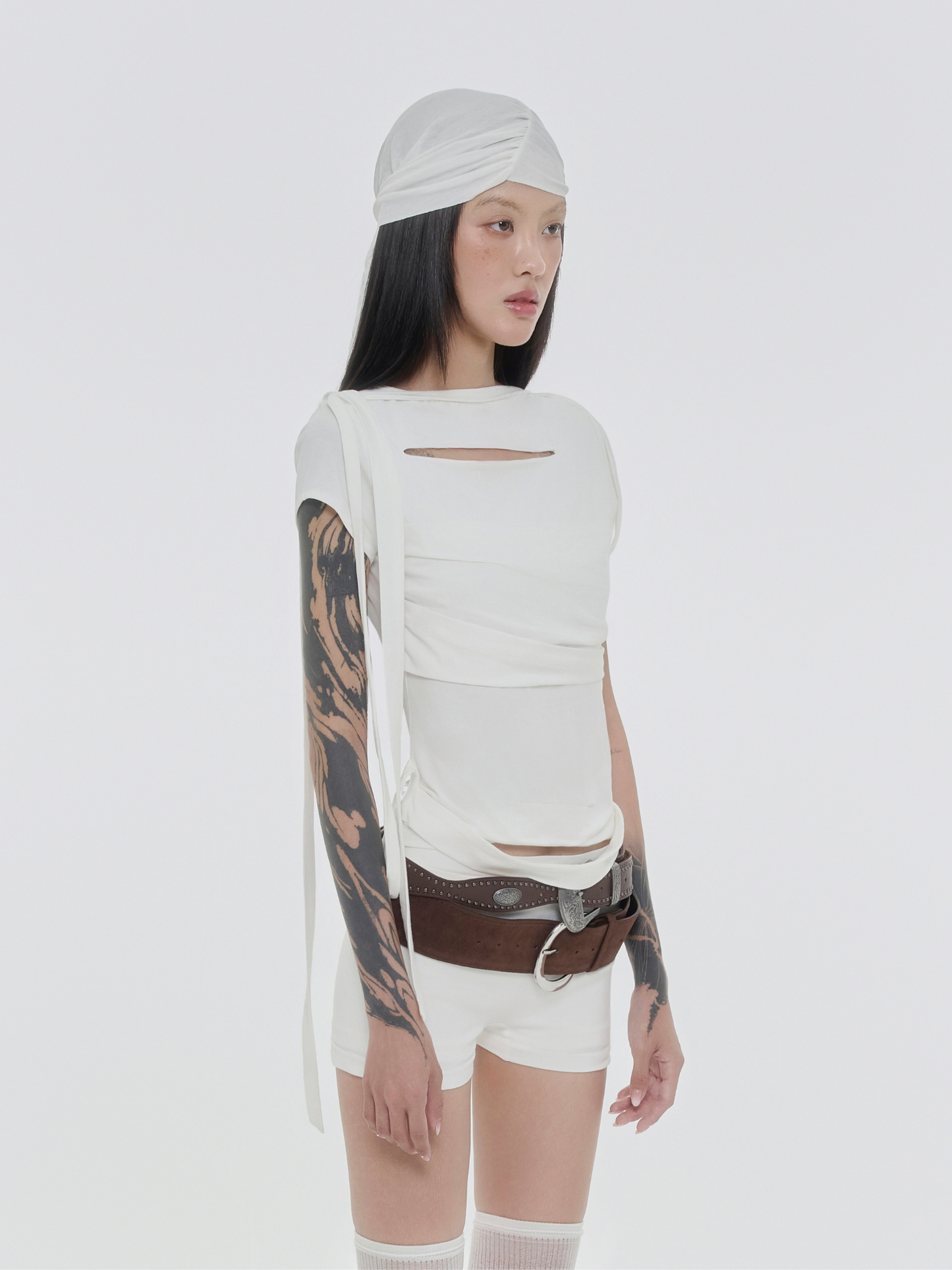 Graped Strap T-Shirt