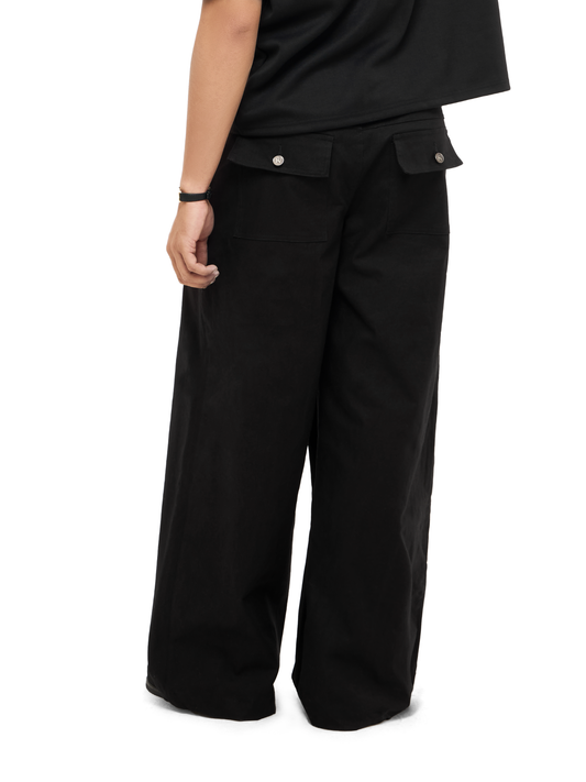 Big Pleat Kaki Pants