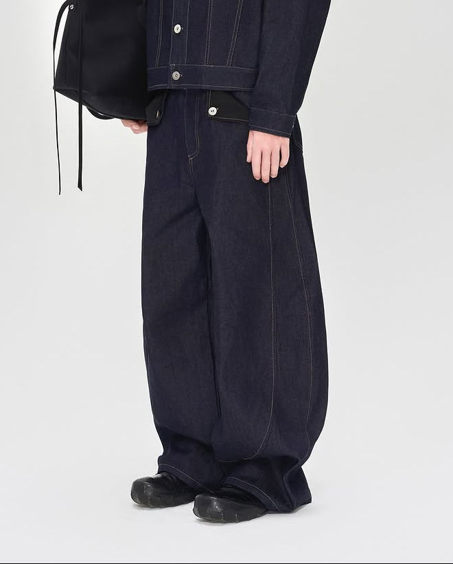 The Mule Pocket Raw Denim Pants