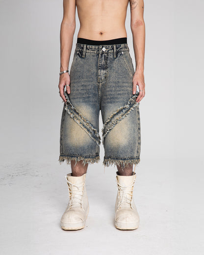 Fray Edge Denim Jorts