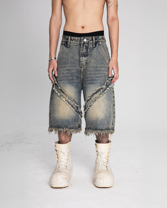Fray Edge Denim Jorts