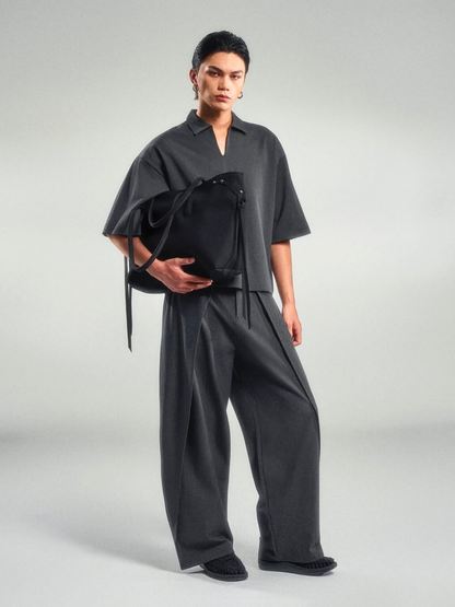 Flap Wide Trousers