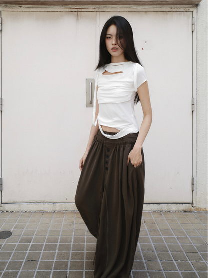 Kaelis Ruched Balloon Pants