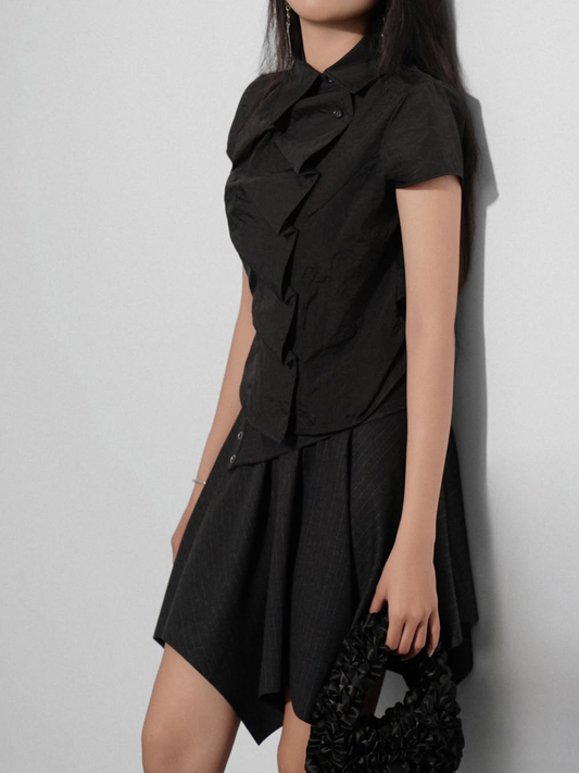 Halo Pinstripe Skirt