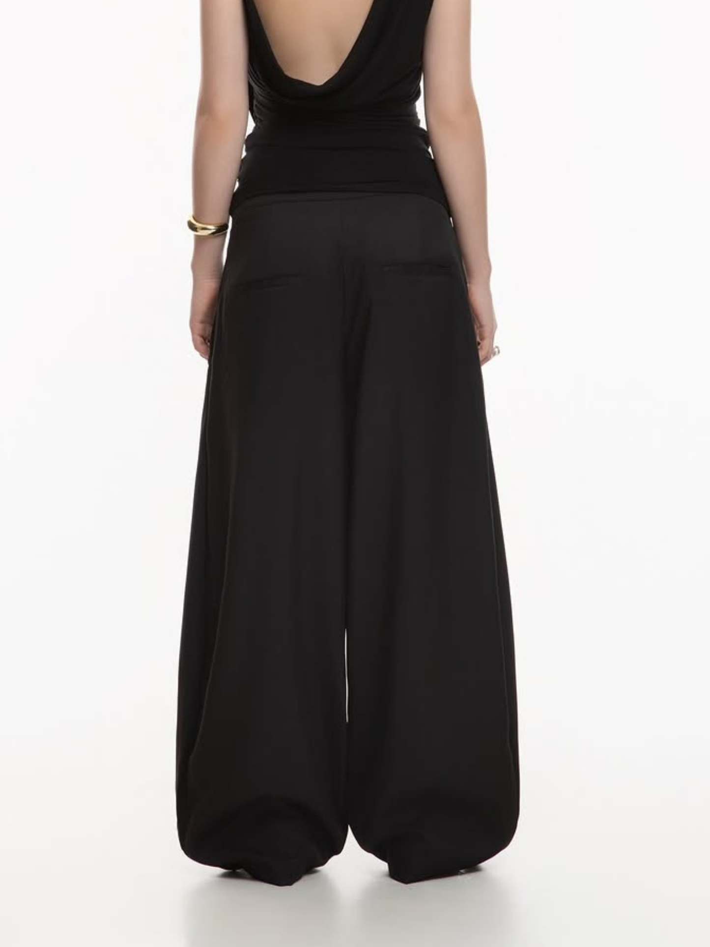 Lunar Pleated Wide Pants