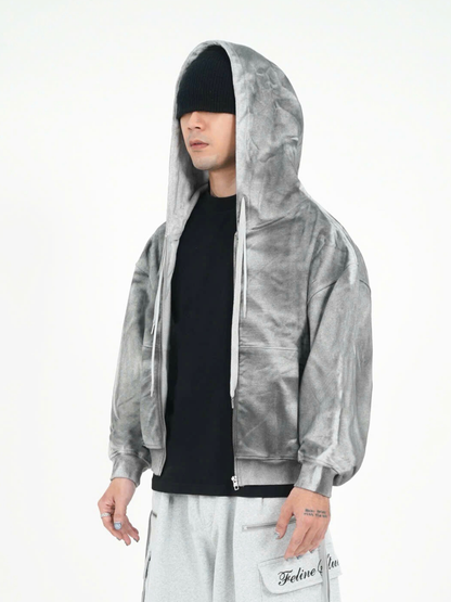 Dirty Grey Wash Hoodie