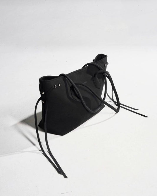 Laces Faux Suede Tote