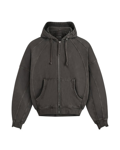 Spliced Washed Hoodie