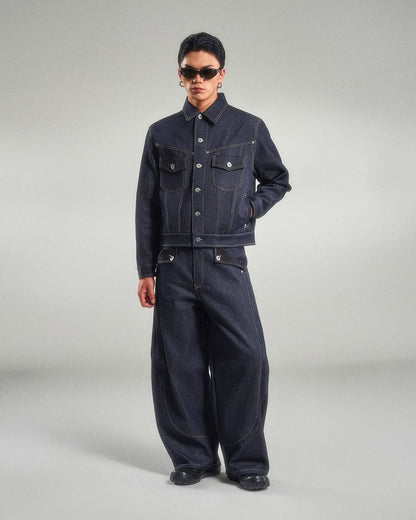 The Mule Pocket Raw Denim Pants