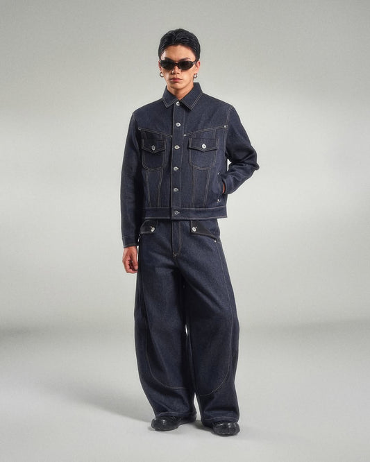 The Mule Pocket Raw Denim Pants