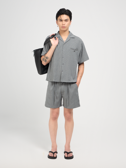 Striped Bermuda Shorts